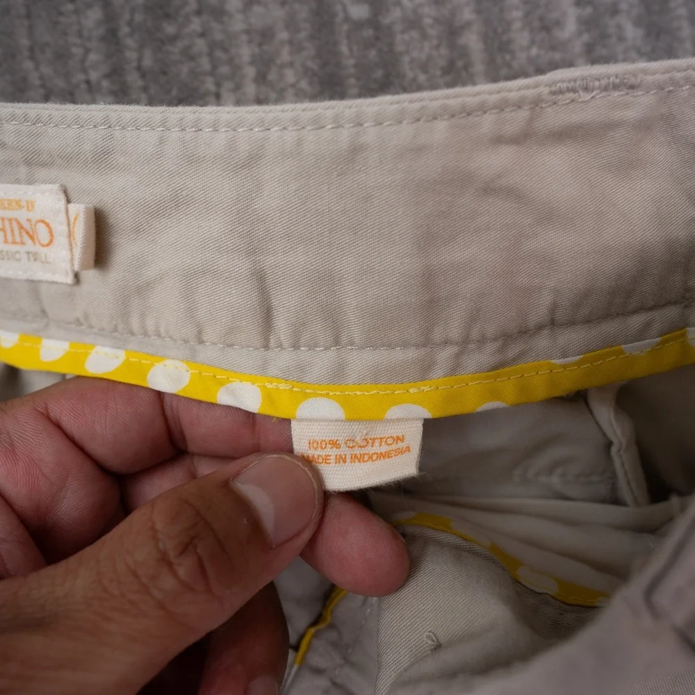 J.Crew Broken-In Chino Pants Womens 28 Beige Excellent Wide Leg Weathered Twill